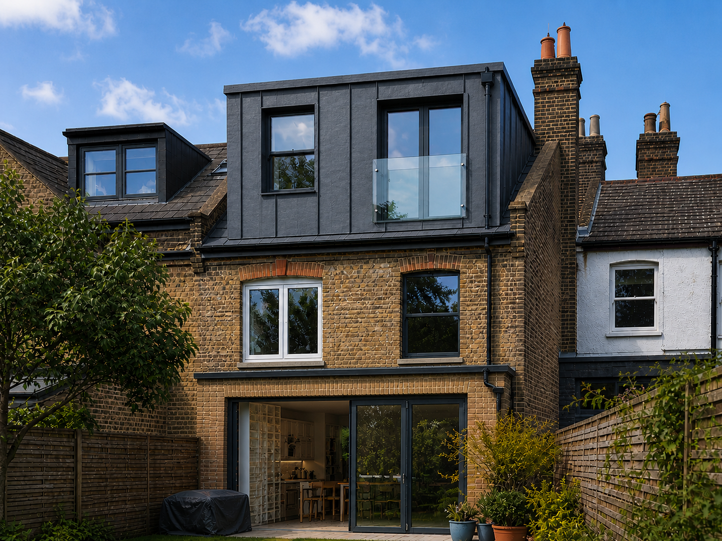 Open-plan loft space with vaulted ceiling, Kingston KT2