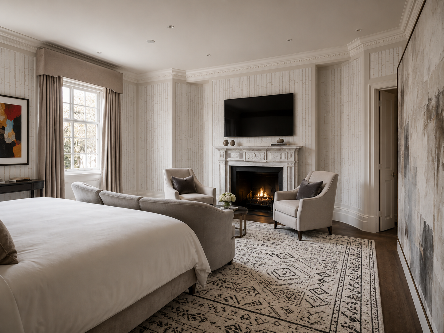 Modern finishes blended with original period details in Chelsea renovation