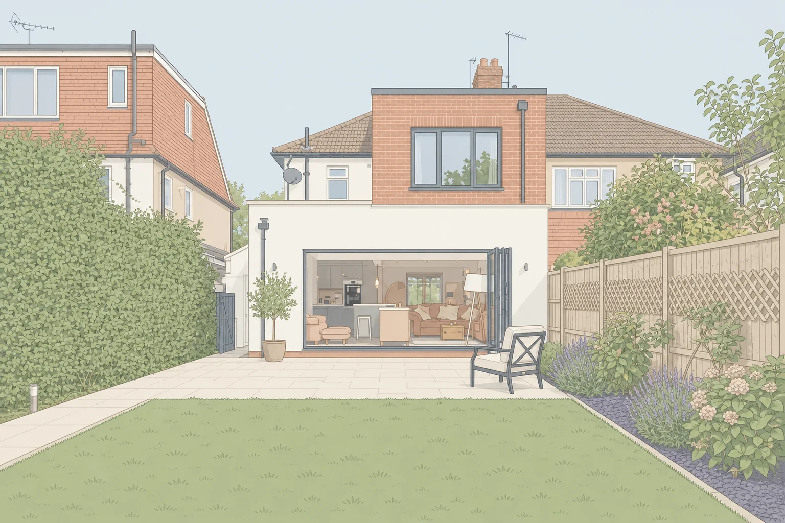 Kingston double storey rear extension architects