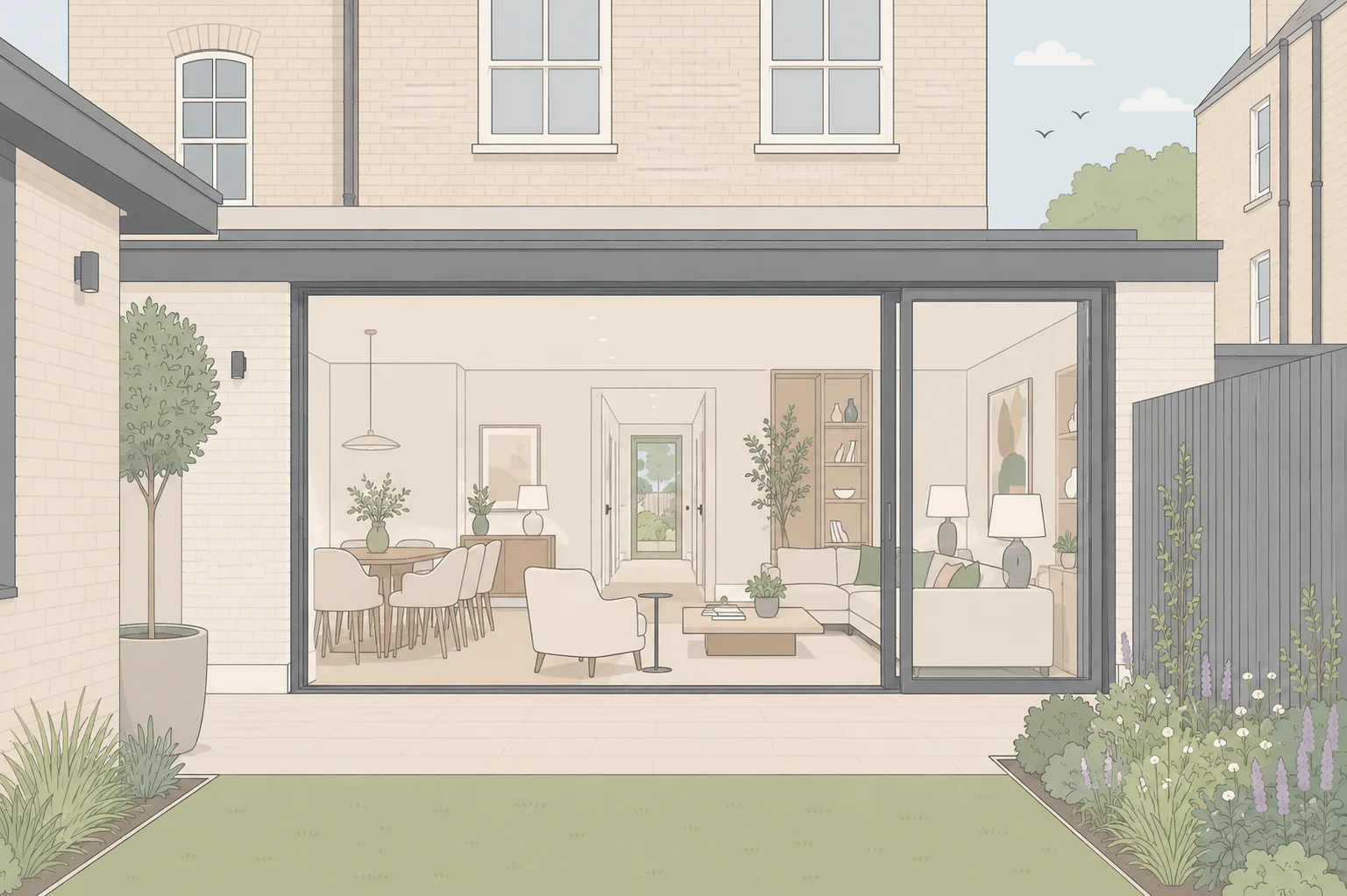 Mayfair Townhouse — rear extension and interior Mayfair London