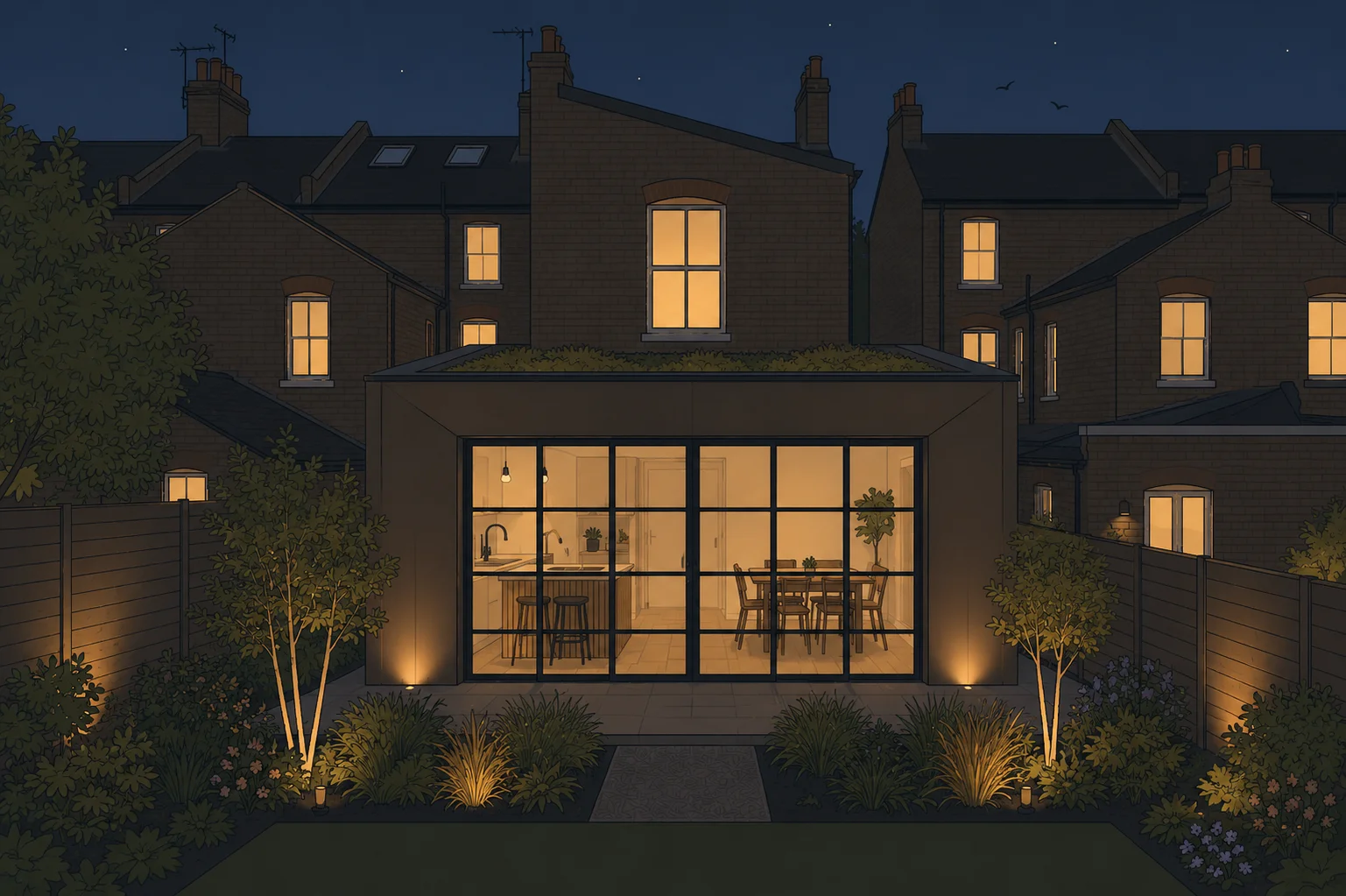 Hackney terrace house rear extension London
