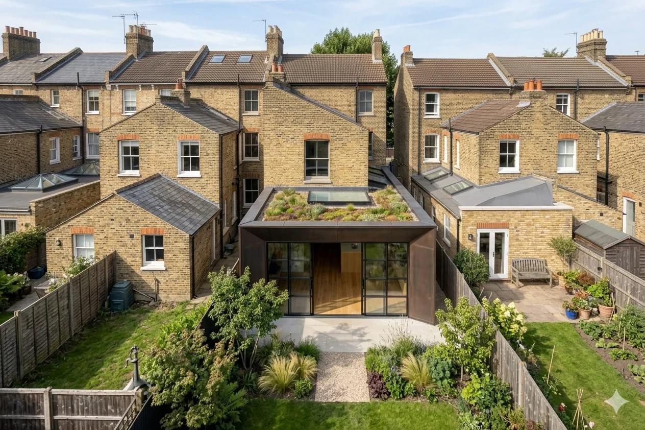 Merton Terrace SW19 - single storey wraparound extension, Tybenham Road