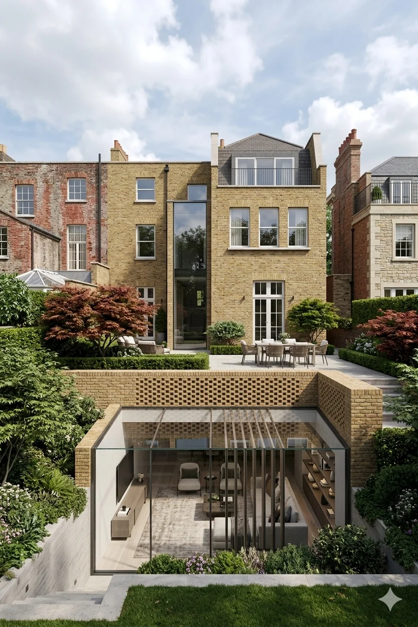 Basement conversion architectural designers London - Kingston basement extension