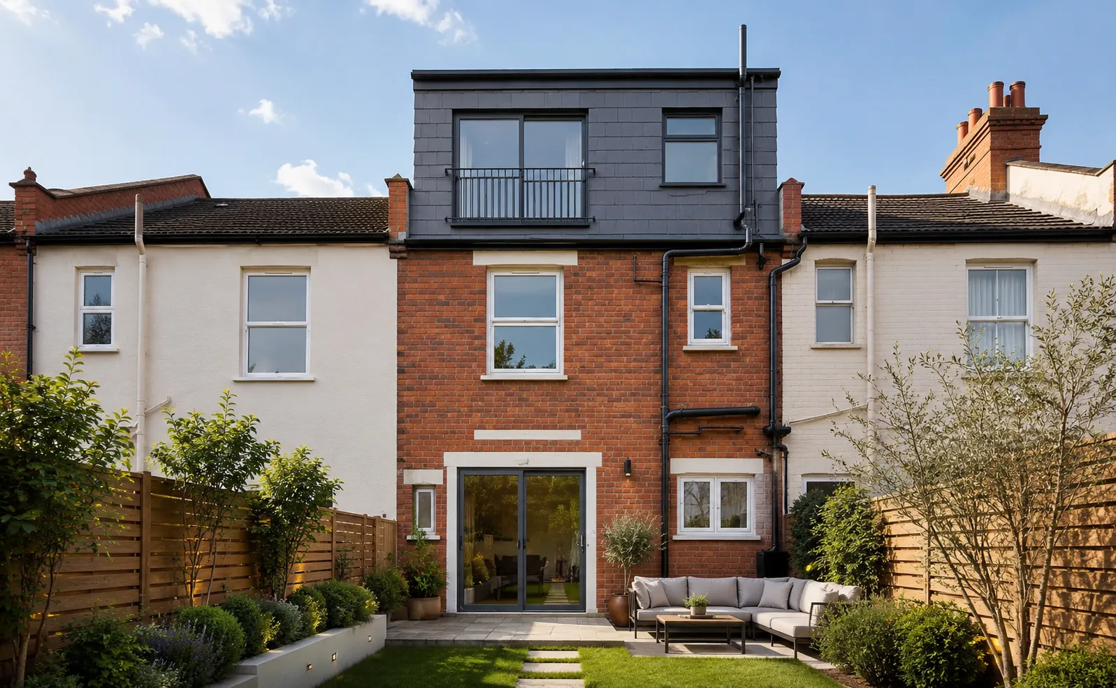 Dormer loft conversion interior - terraced house Wandsworth