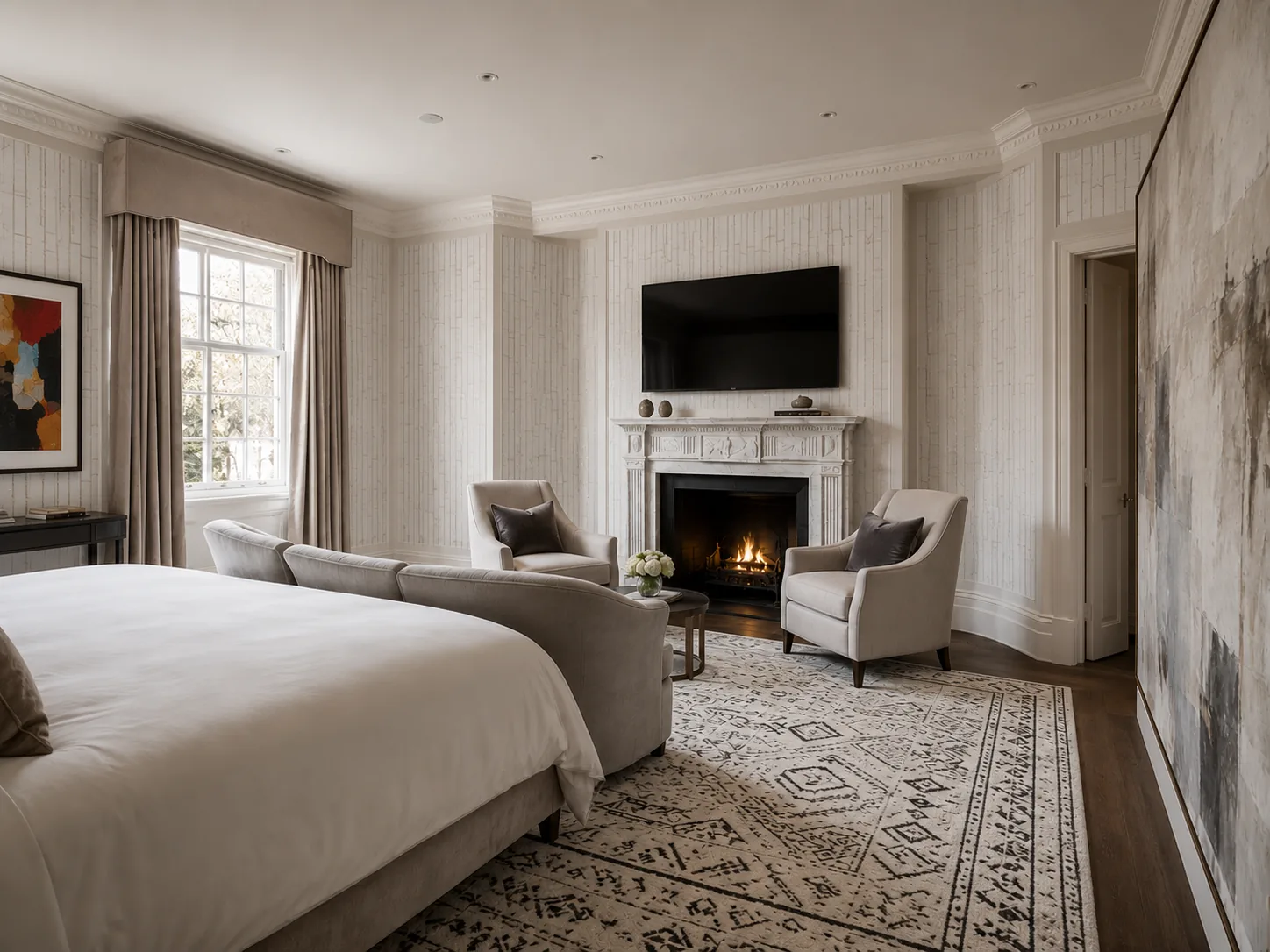 Modern finishes blended with original period details in Chelsea renovation