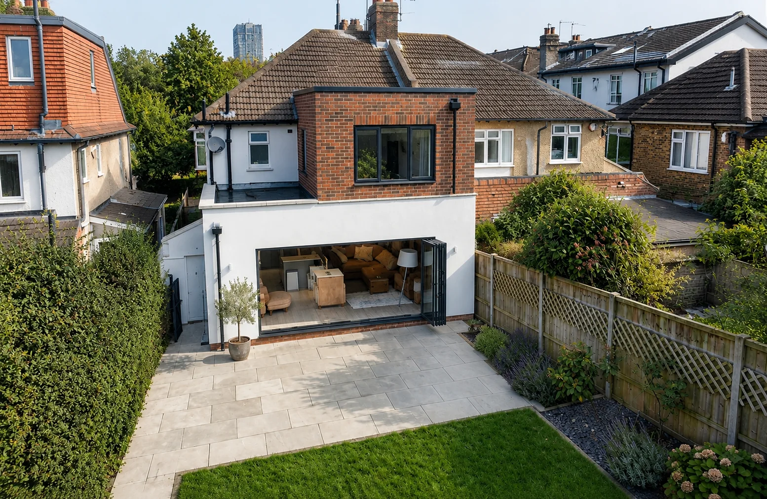 Double storey extension exterior view - Kingston