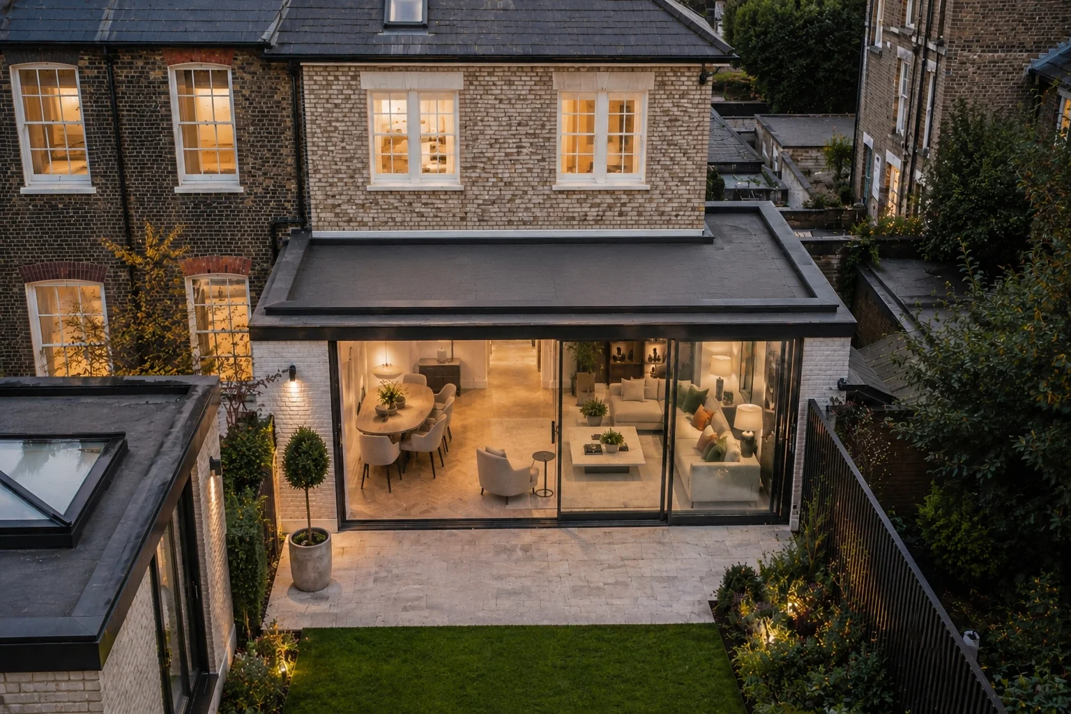 Mayfair townhouse extension architectural designers London - Rosace Design Studio
