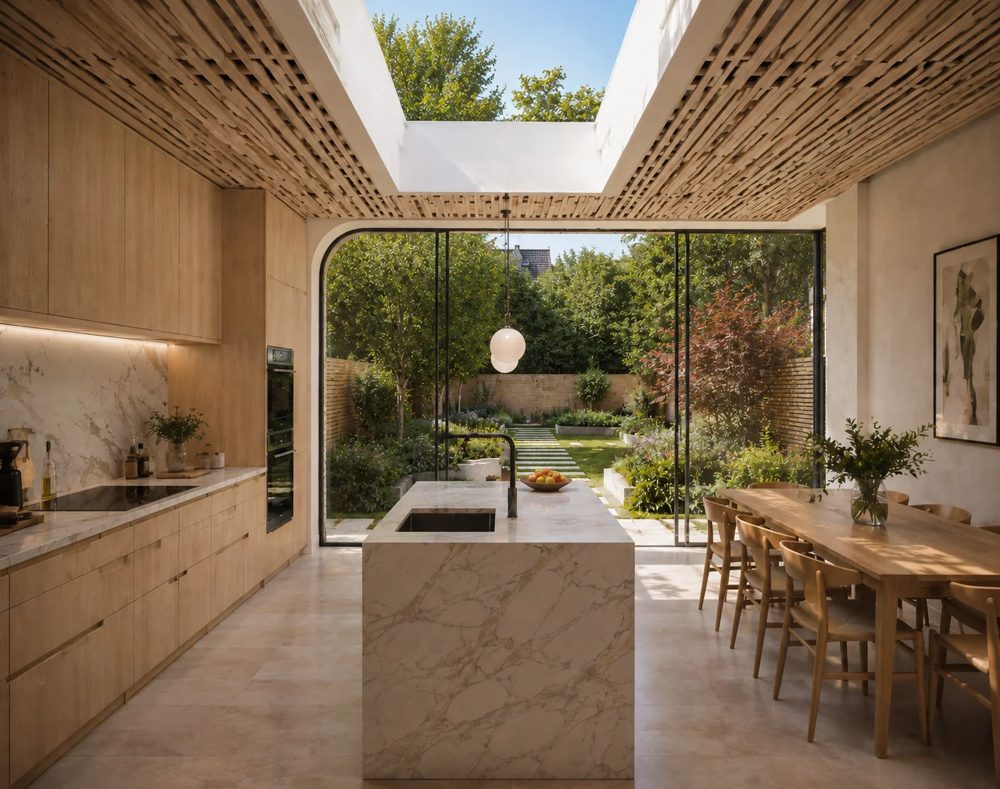 Semi-detached kitchen extension in Kensington