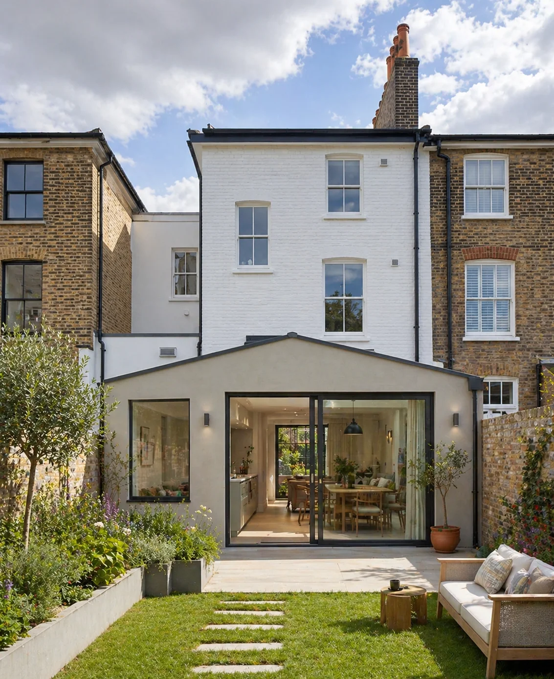 Architectural Designers Camden - single storey extension on terrace house by Rosace Design Studio