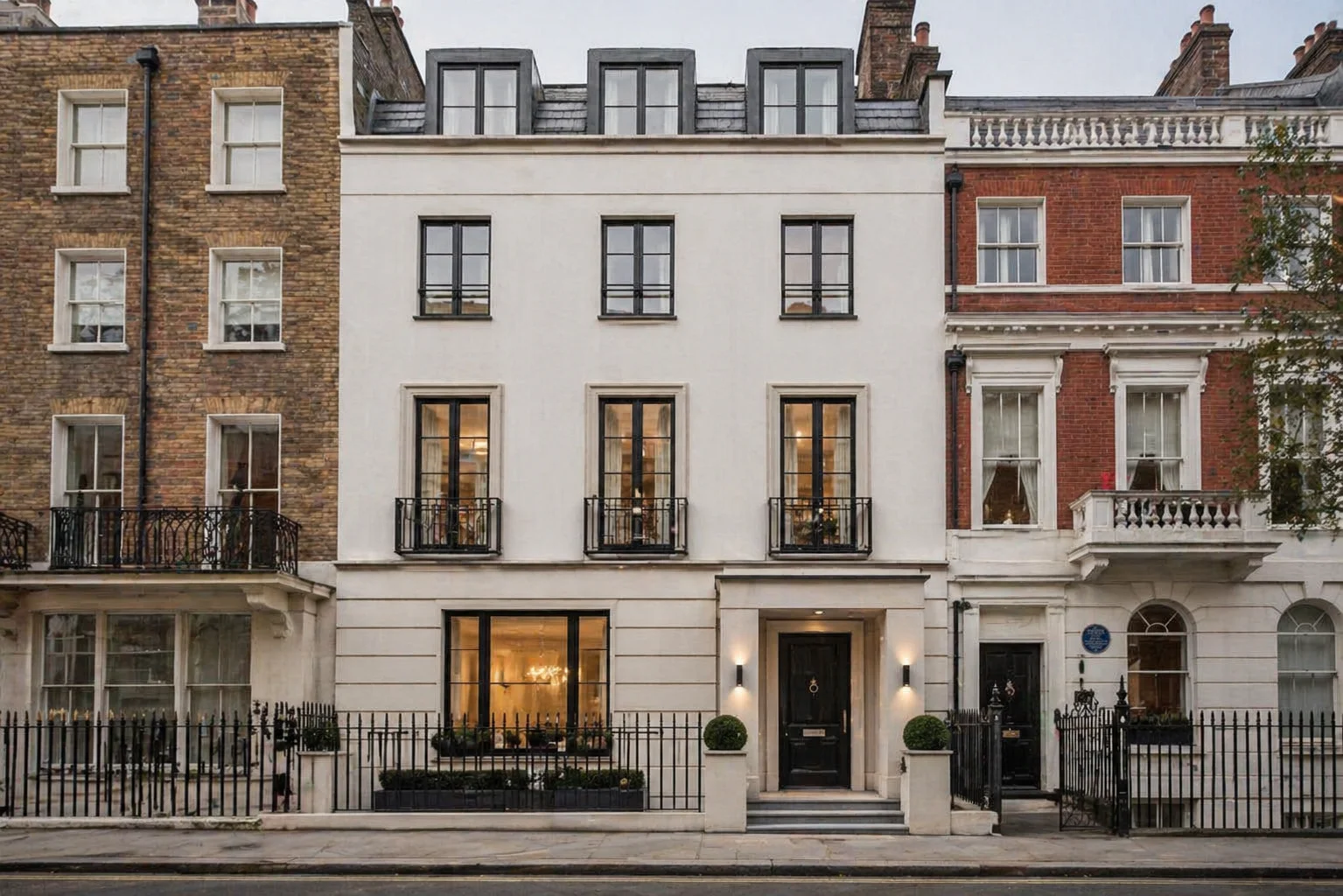 Rear extension to listed townhouse in Chelsea, London